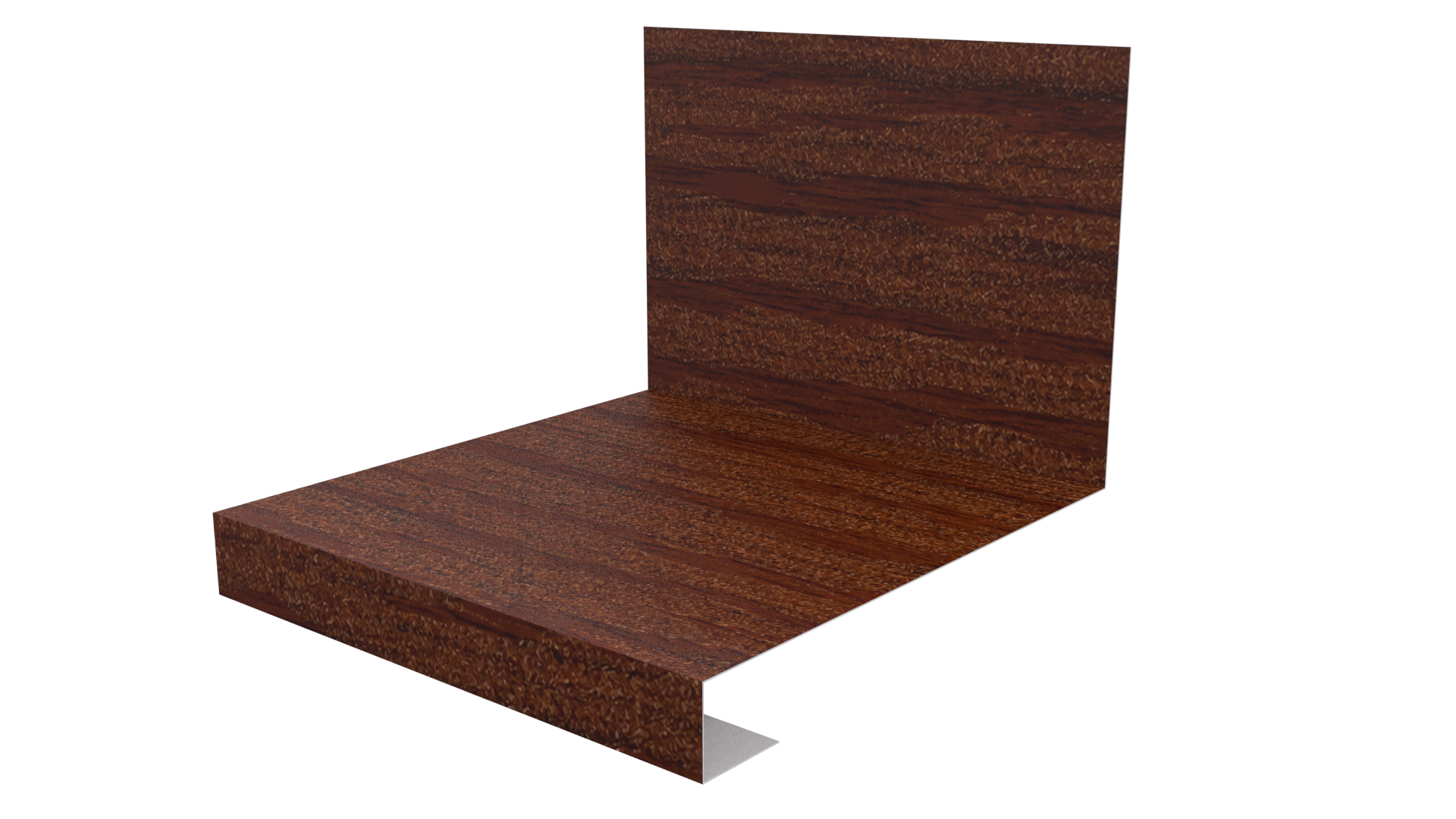 Планка примыкания нижняя к трубе фальц 140x200 мм, Дуб Кельтик 3D