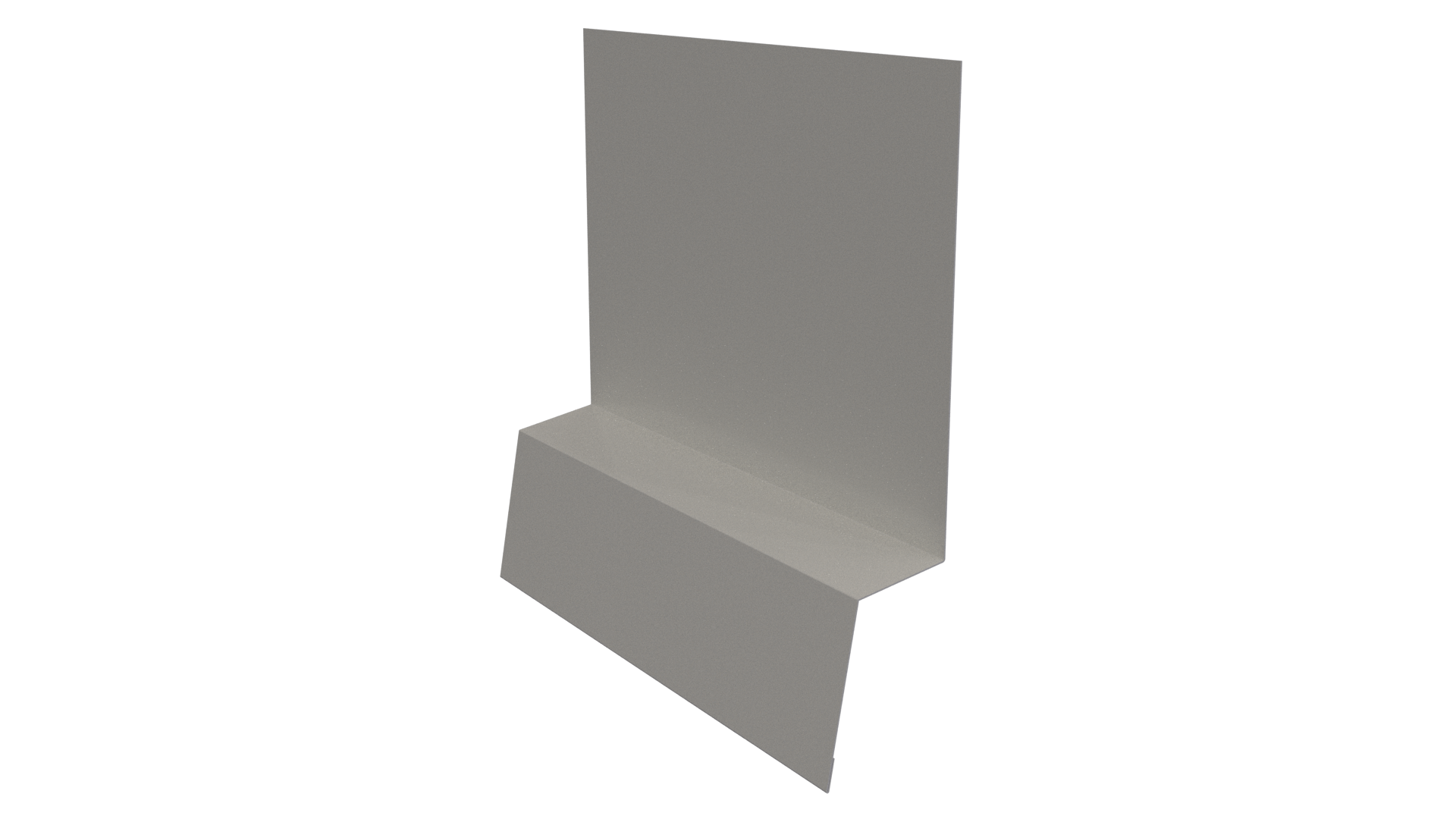 Планка стартовая фальц 135x30x55 мм, 9002 светло-серый глянцевый