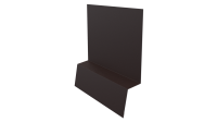 Планка стартовая фальц 135x30x55 мм, 8017 шоколадно-коричневый стальной бархат