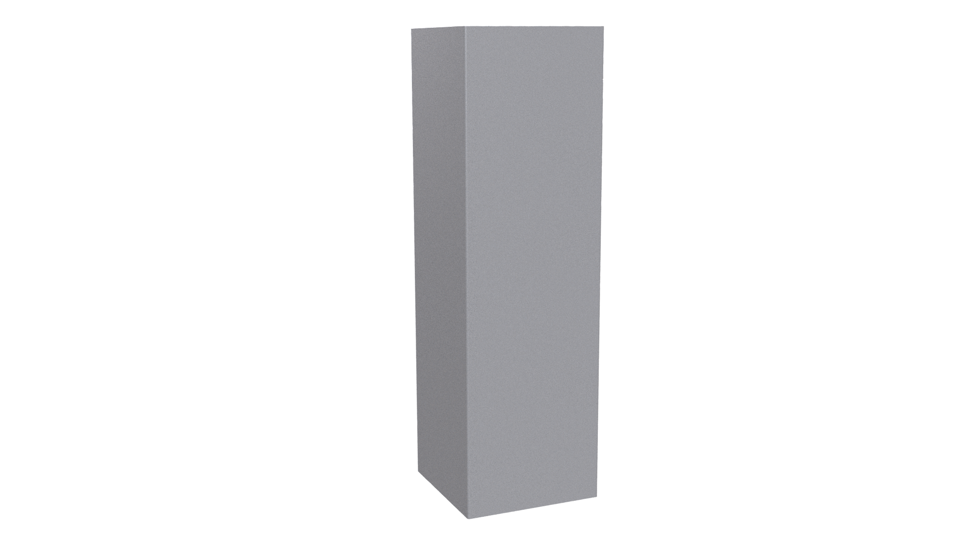 Декоративная накладка угловая 20x60x60x20 мм, 7004 сигнальный серый глянцевый