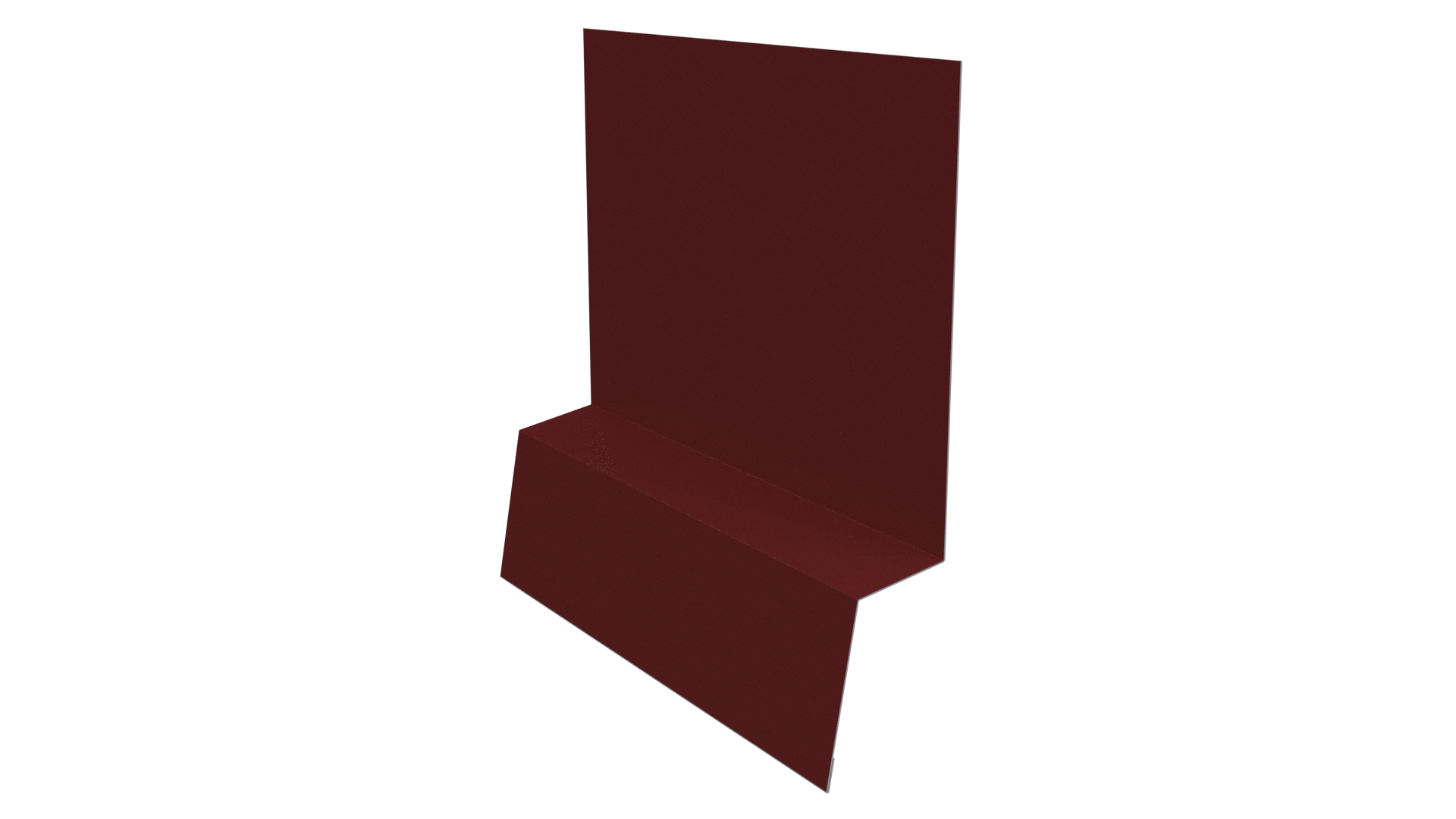 Планка стартовая фальц 135x30x55 мм, 3011 коричнево-красный глянцевый