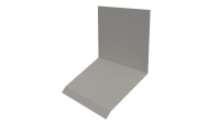Планка примыкания верхняя к стене фальц 150x130x20 мм, 9002 светло-серый глянцевый