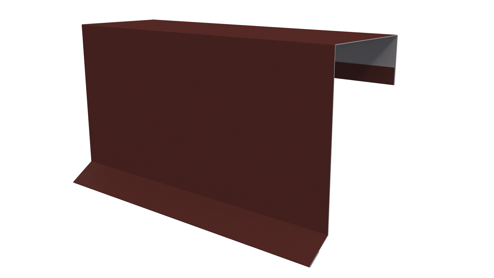 Планка торцевая фальц 65x97 мм, 3009 оксид красный глянцевый