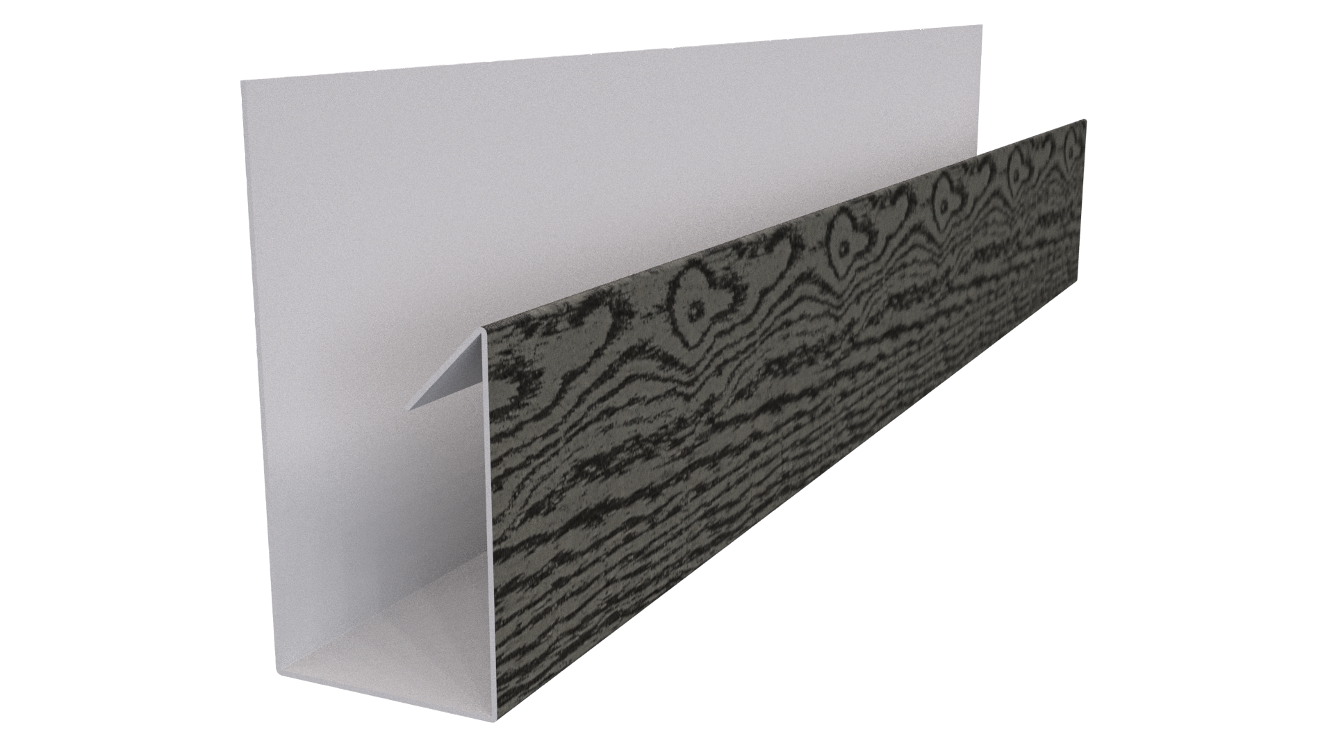 Планка П-образная Блок-хаус 30x30x2000 мм, Дуб Винтаж 3D
