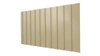 Профнастил С8 1200/1150x0,45 мм, 1014 слоновая кость глянцевый