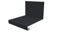 Планка примыкания нижняя к трубе фальц 140x200 мм, 7024 графитовый серый глянцевый