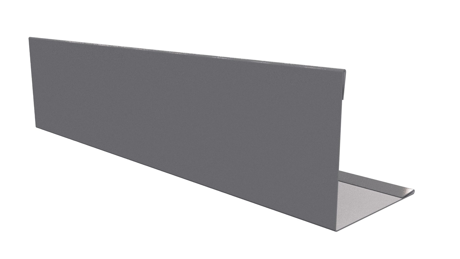 Планка завершающая 10x50x50x10 мм, 7004 сигнальный серый глянцевый