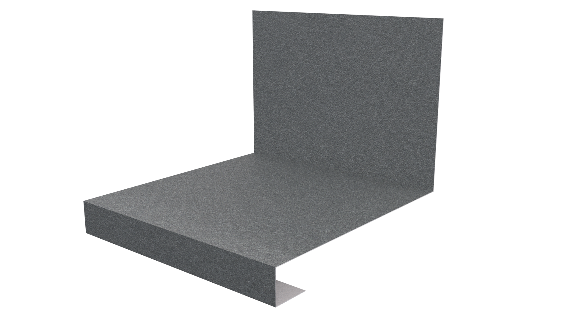 Планка примыкания нижняя к трубе фальц 140x200 мм, цинк