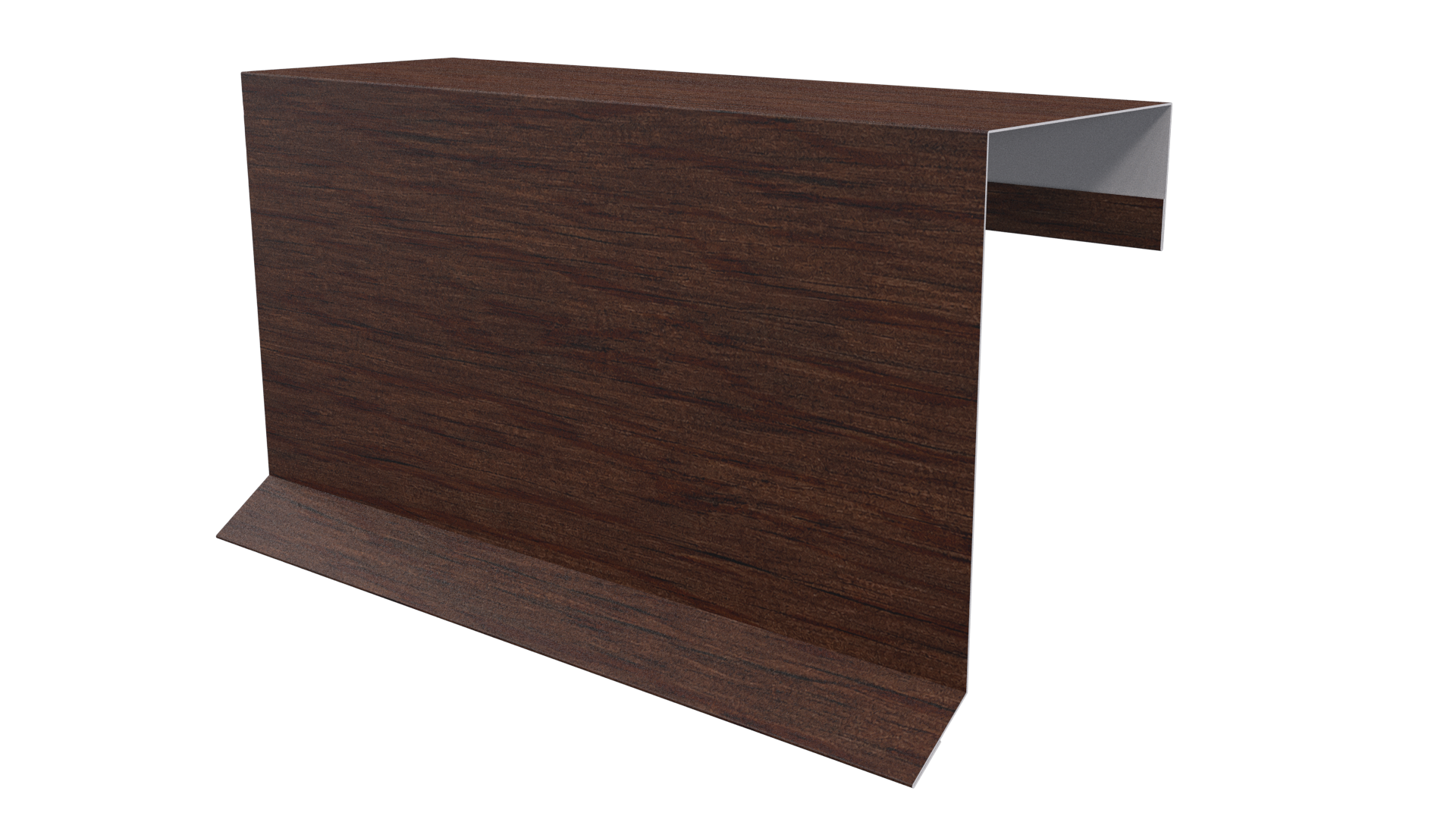 Планка торцевая фальц 65x97 мм, Античный дуб 3D