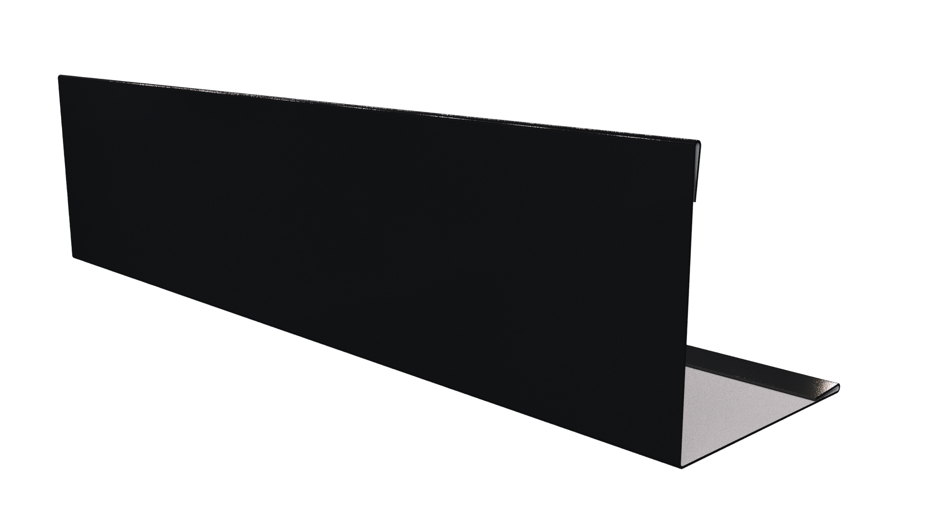 Планка завершающая 10x50x50x10 мм, 9005 черный янтарь глянцевый