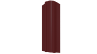 Штакетник Евротрапеция 117x0,5 мм, 3011 коричнево-красный глянцевый