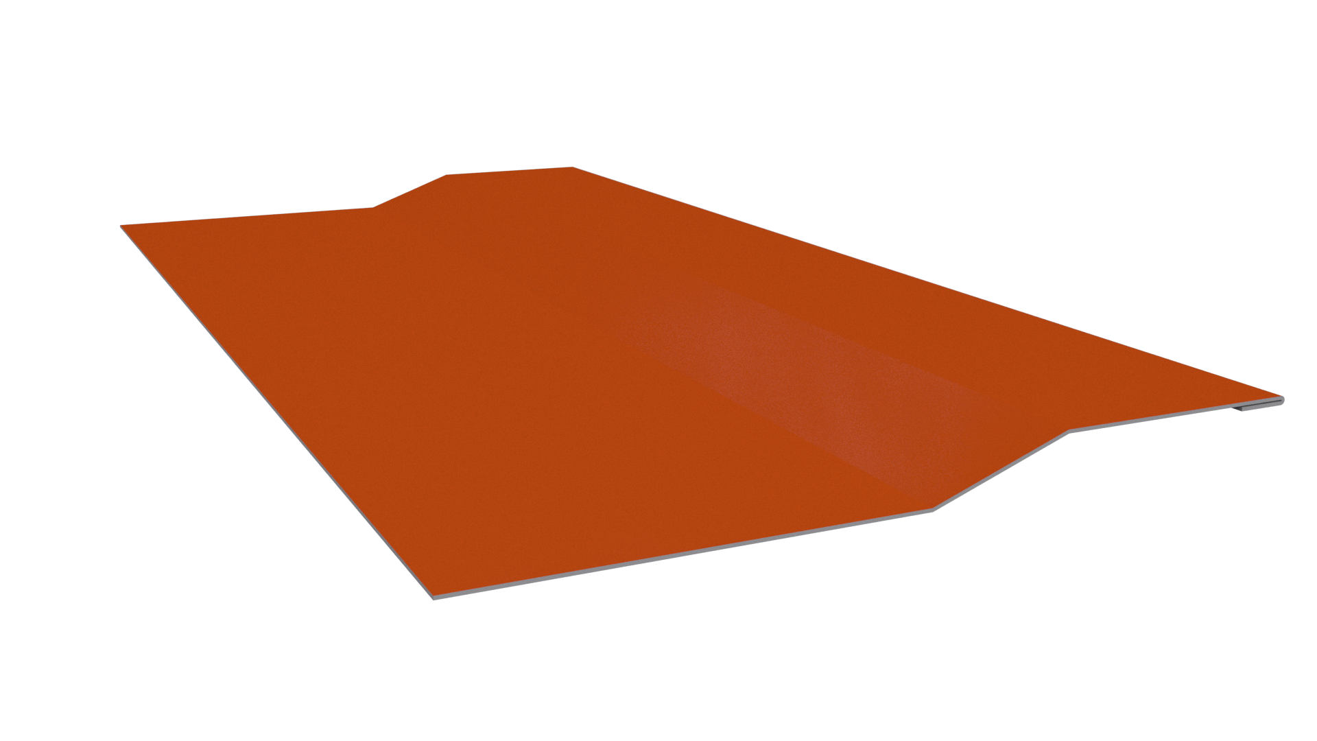Планка крепёжная фальц 50x17x29 мм, 2004 оранжевый глянцевый