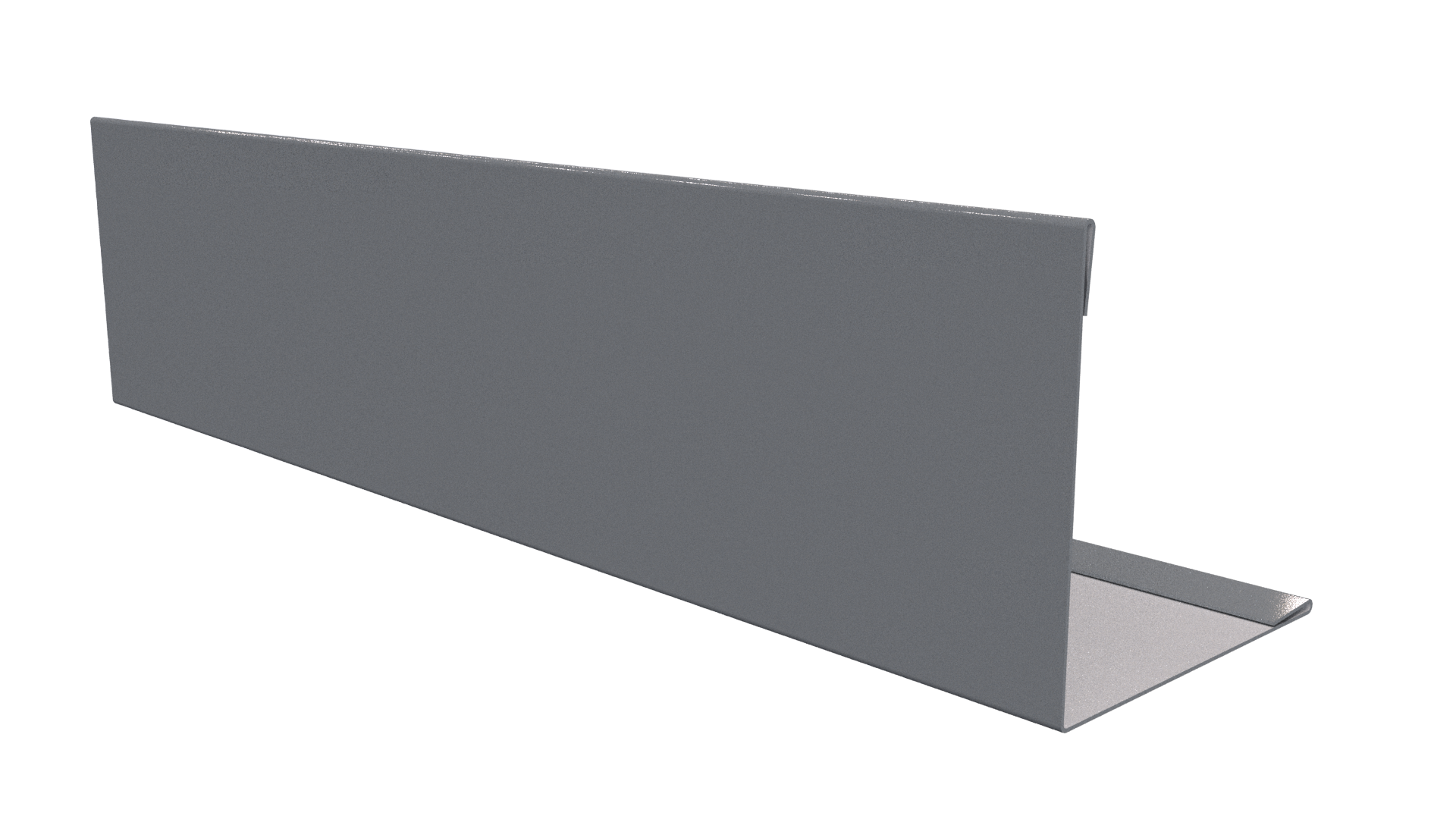 Планка завершающая 10x50x50x10 мм, 7040 серое окно глянцевый