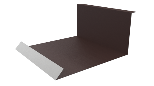 Планка примыкания нижняя 100x200x2000 мм, 8017 шоколадно-коричневый матовый