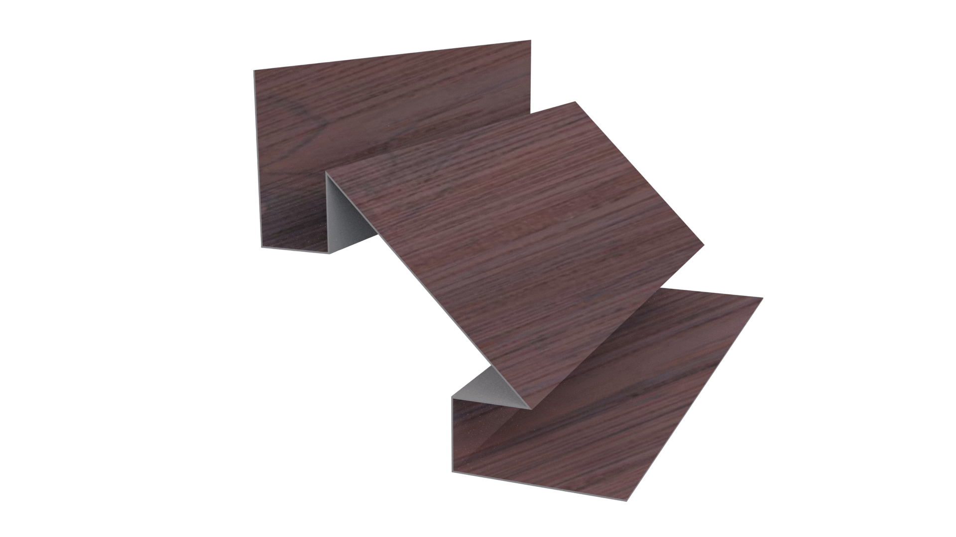 Планка угла внутреннего сложная Блок-хаус 110x2000 мм, Античный дуб 3D