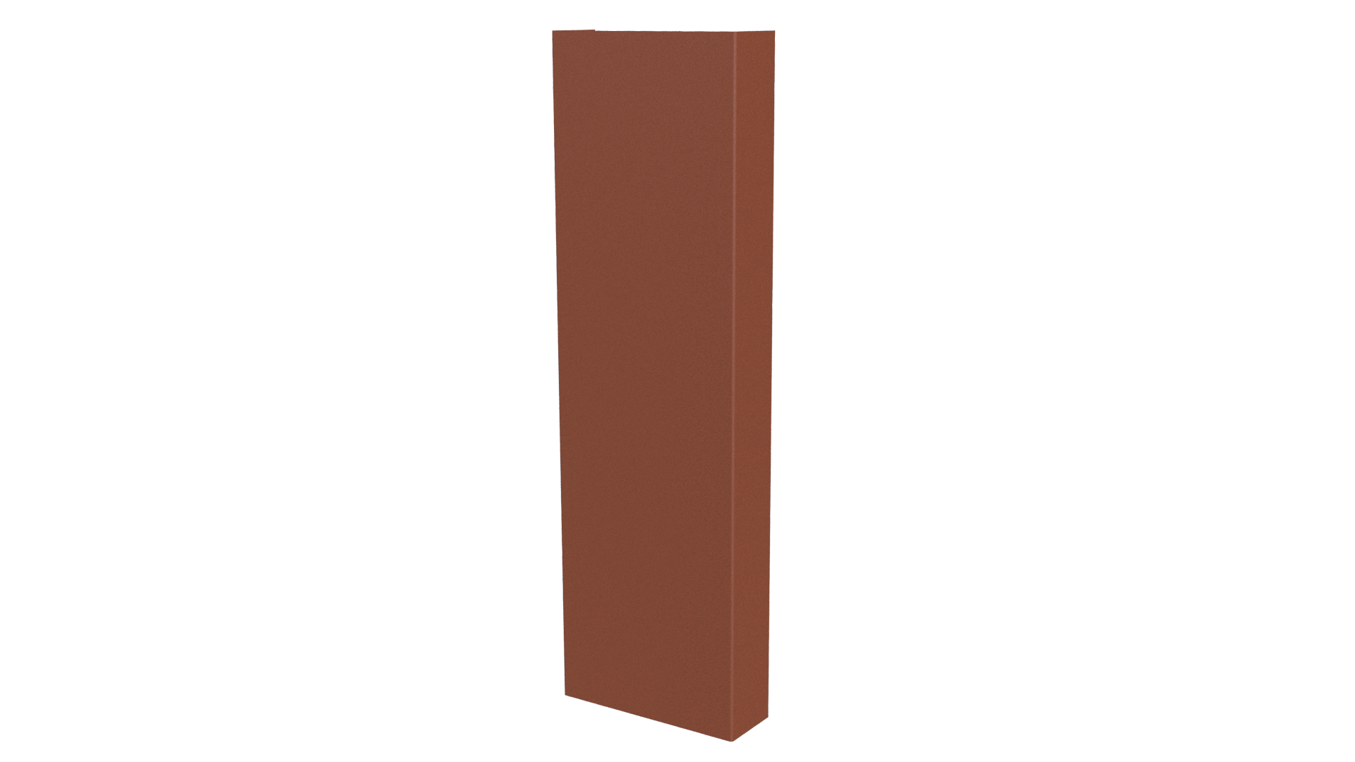 Декоративная накладка 20x60x20 мм, 8004 медно-коричневый матовый