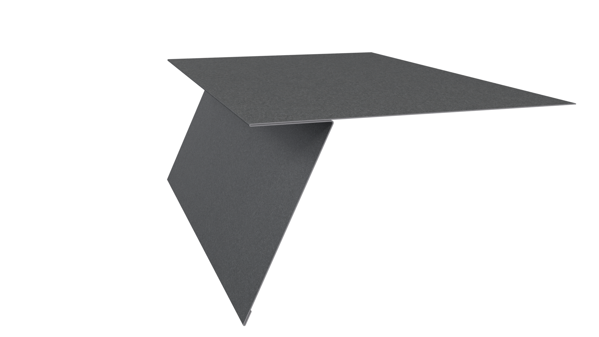 Планка карнизная фальц 130x80 мм, цинк