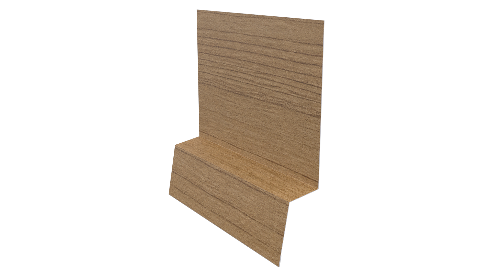 Планка стартовая фальц 135x30x55 мм, Орех 3D