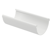 Желоб водосточный 120x3000 мм, 9003 пломбир