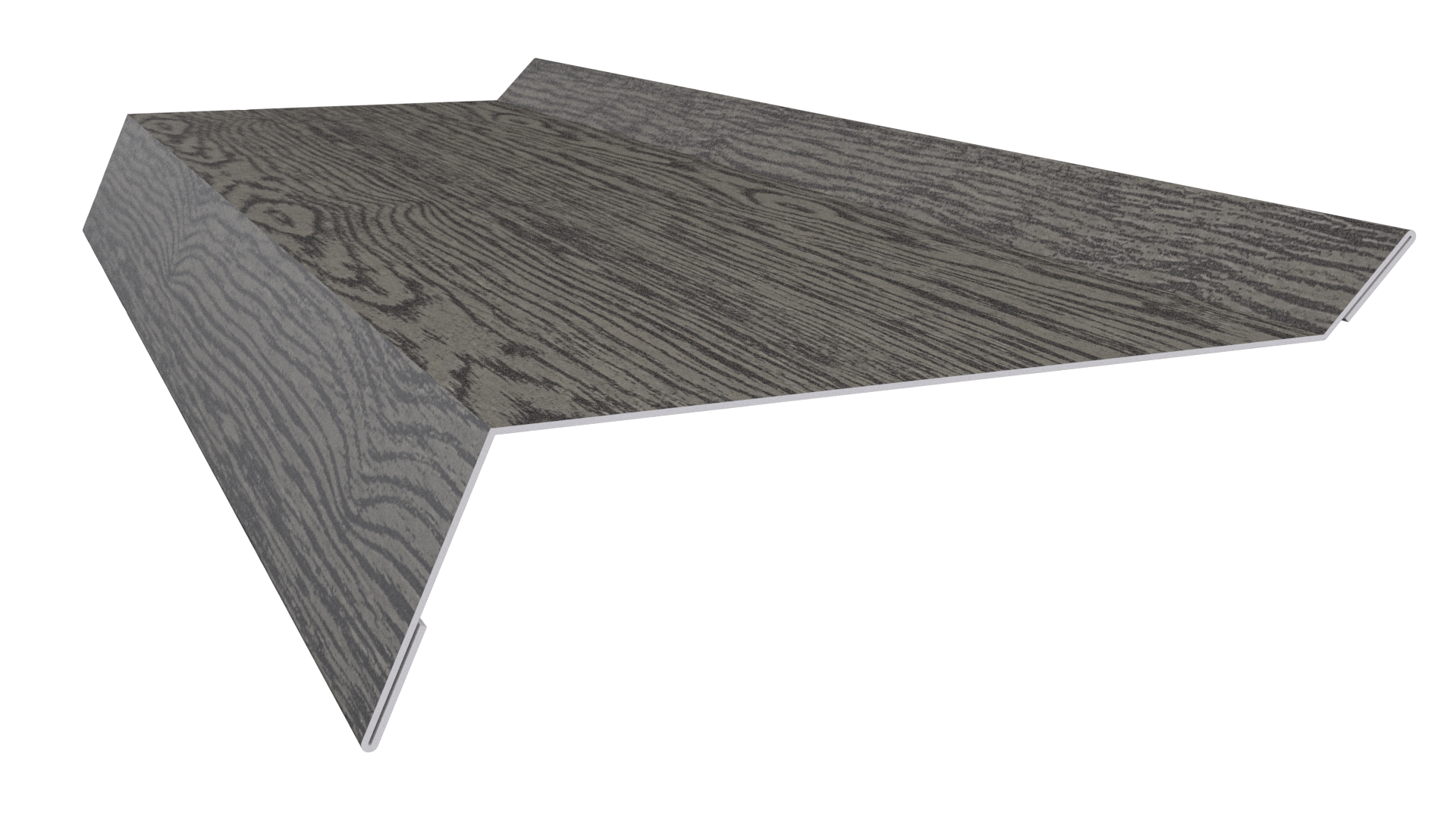 Планка примыкания в штробу 20x60x10 мм, Дуб Винтаж 3D