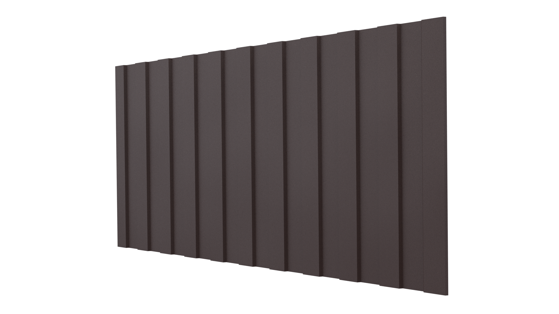 Профнастил С8 1200/1150x0,45 мм, 8017 шоколадно-коричневый матовый