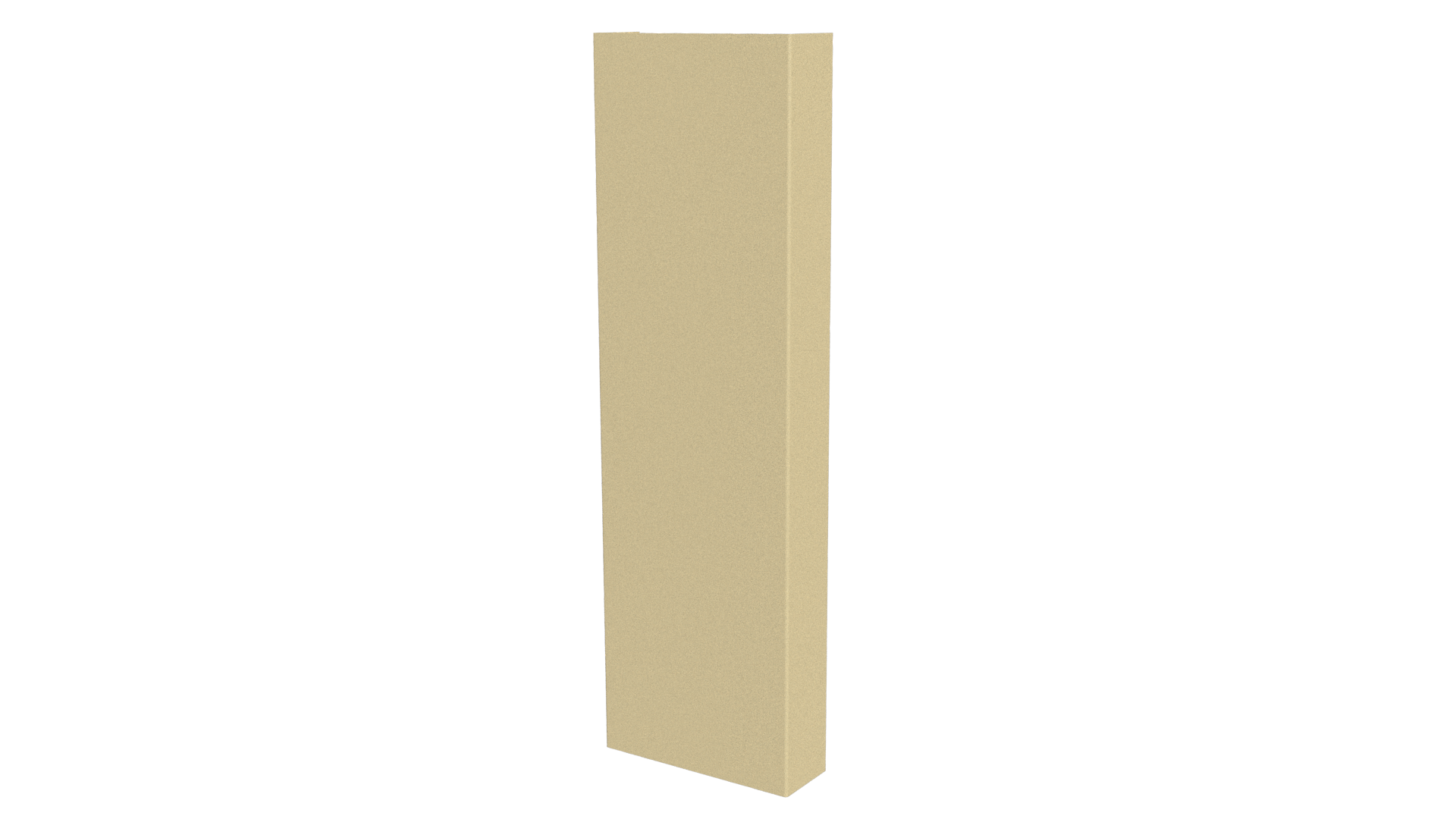 Декоративная накладка 20x60x20 мм, 1014 слоновая кость глянцевый
