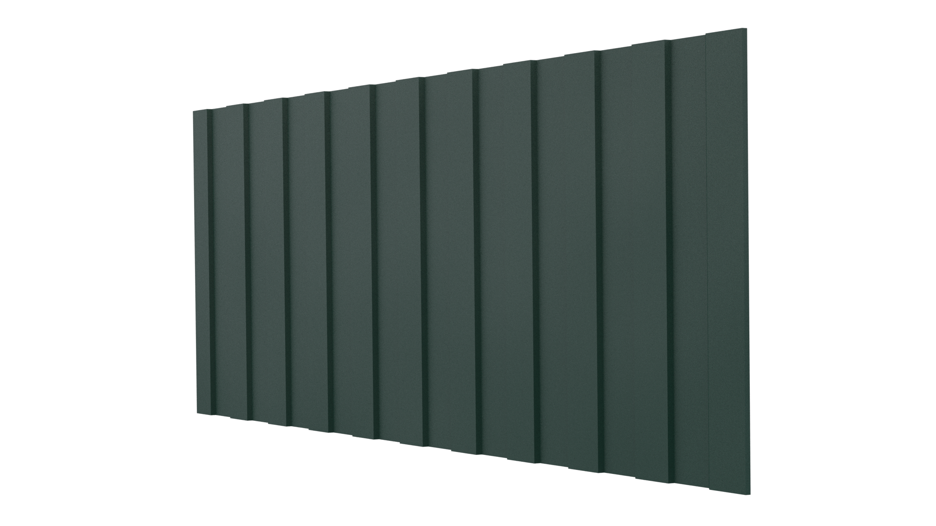 Профнастил С8 1200/1150x0,5 мм, 6005 зеленый мох матовый