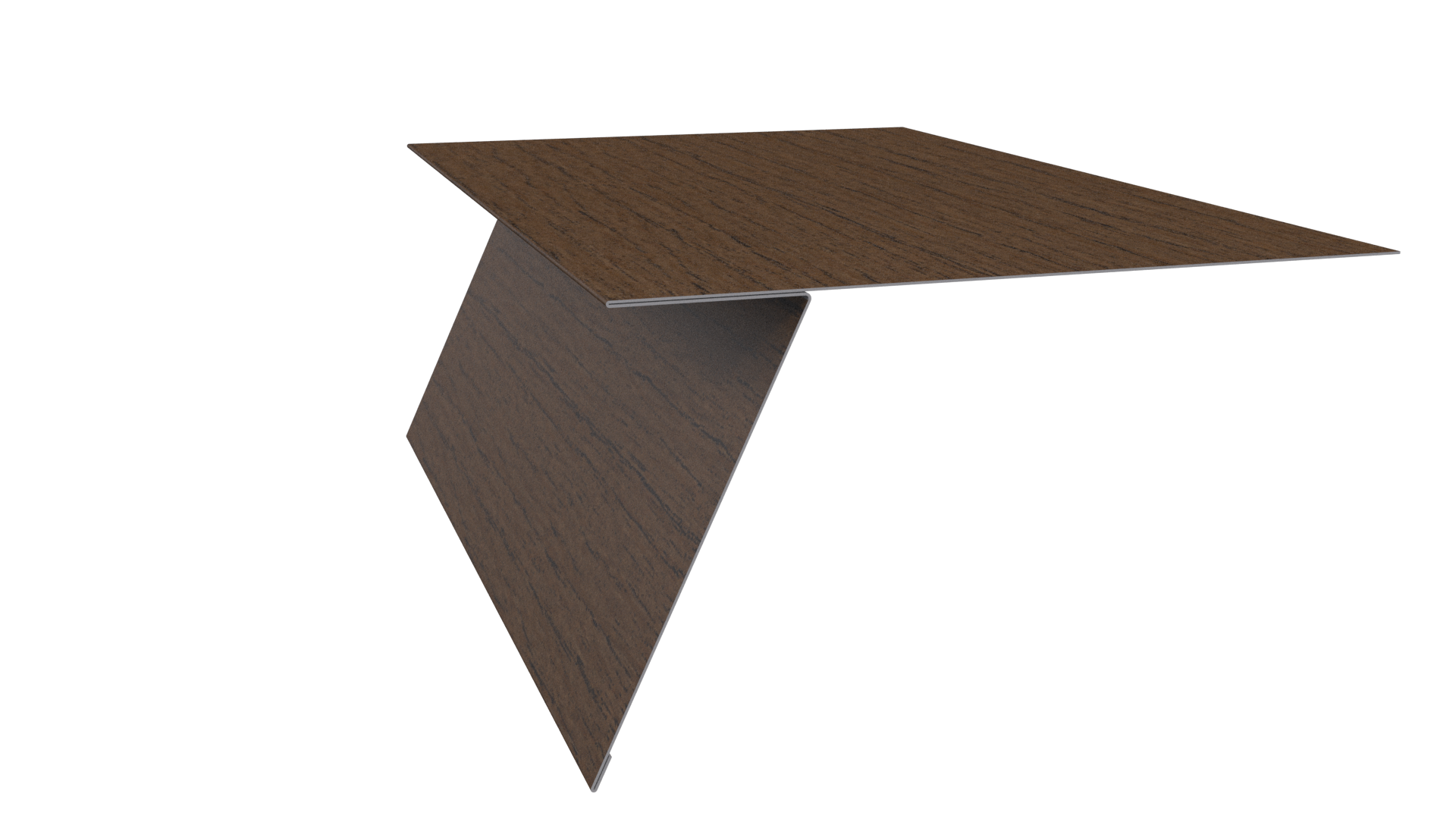 Планка карнизная фальц 130x80 мм, Дуб Сантана 3D