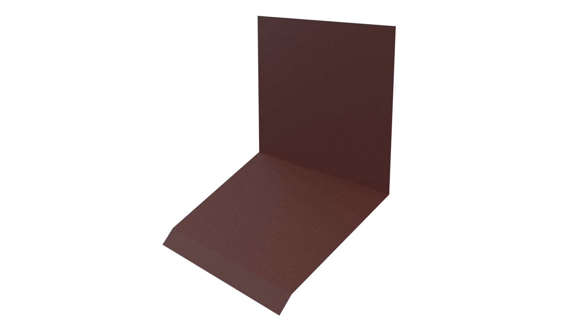 Планка примыкания верхняя к стене фальц 150x130x20 мм, 3009 оксид красный матовый