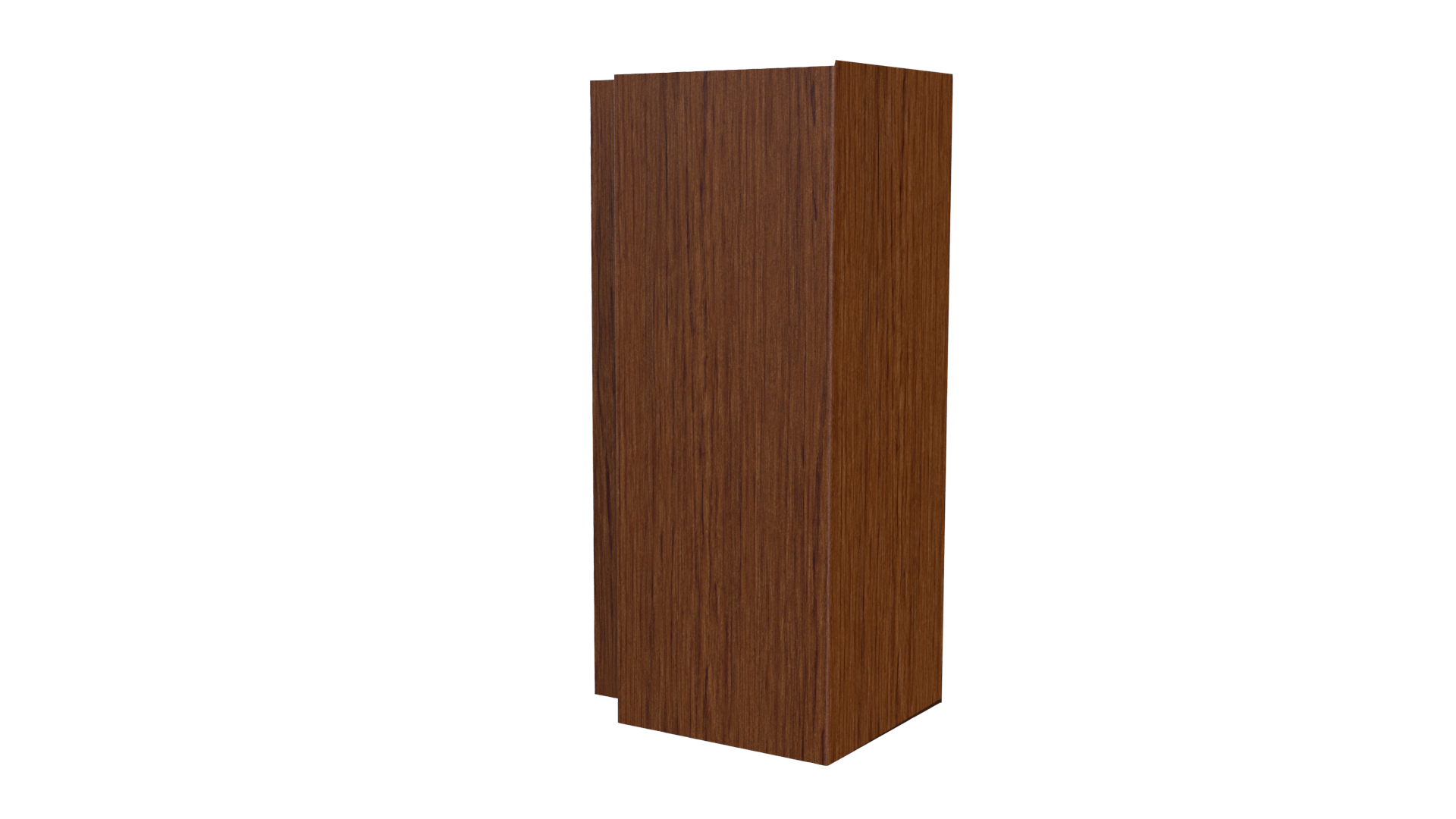 Планка угла наружного сложная Блок-хаус 110x110x2000 мм, Золотой орех 3D