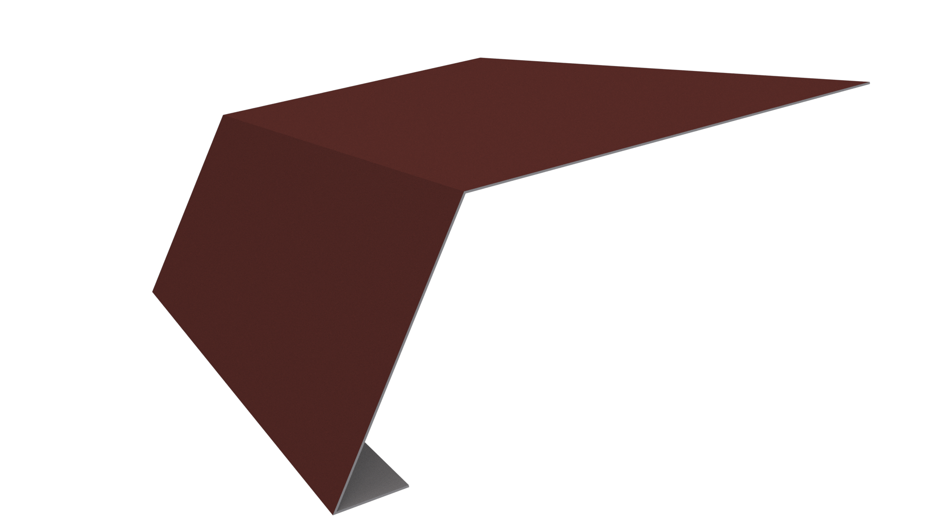 Планка карнизная 100x65x2000 мм, 3009 оксид красный глянцевый