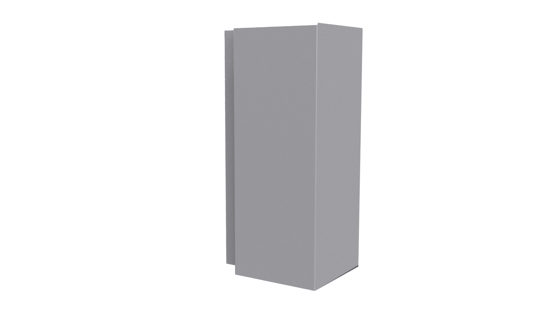 Планка угла наружного сложная Блок-хаус 110x110x2000 мм, 7004 сигнальный серый глянцевый