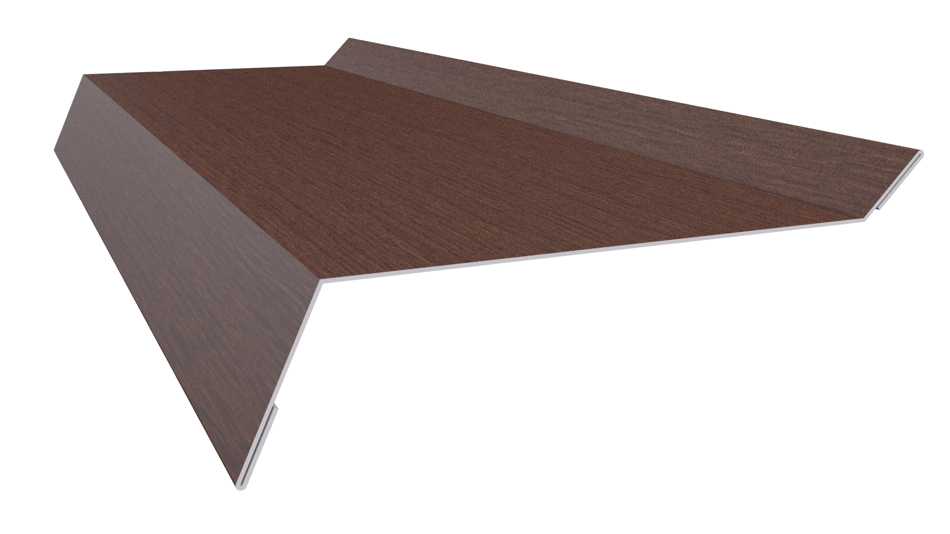 Планка примыкания в штробу 20x60x10 мм, Золотистый дуб 3D