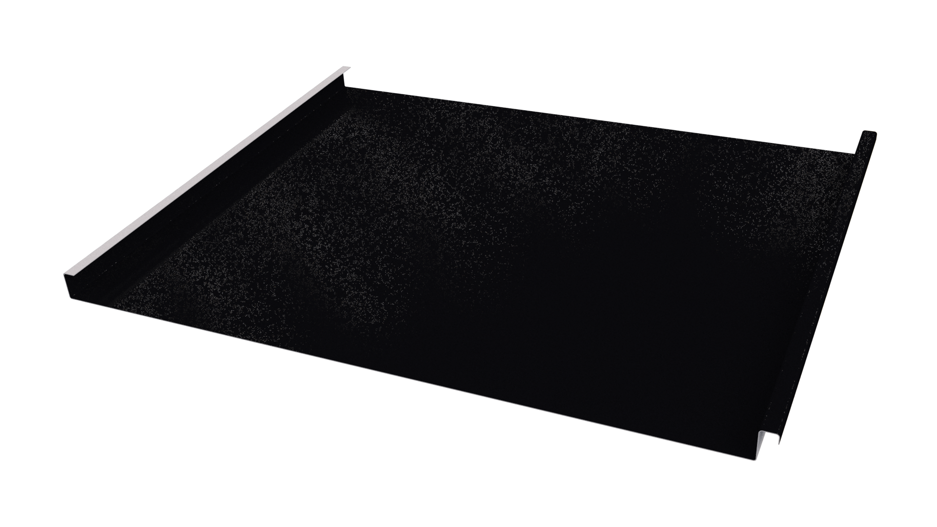 Фальцевая кровля 562/550x0,65 мм, 9005 черный янтарь глянцевый