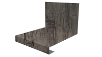 Планка примыкания нижняя к трубе фальц 140x200 мм, Дуб Винтаж 3D