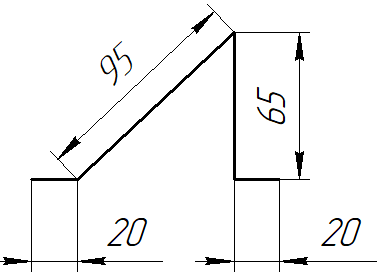 Планка снегозадержателя 95x65x2000 мм, 5005 сигнальный синий глянцевый