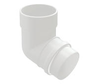 Колено 72⁰, 85 мм, 9003 пломбир