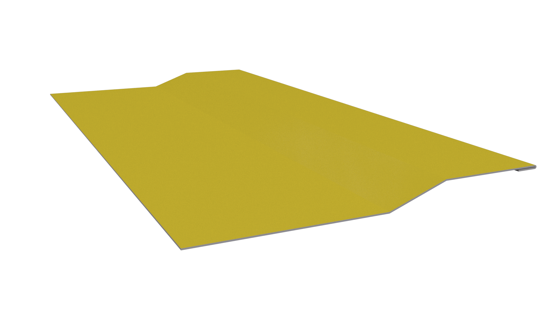 Планка крепёжная фальц 50x17x29 мм, 1018 цинково-желтый глянцевый