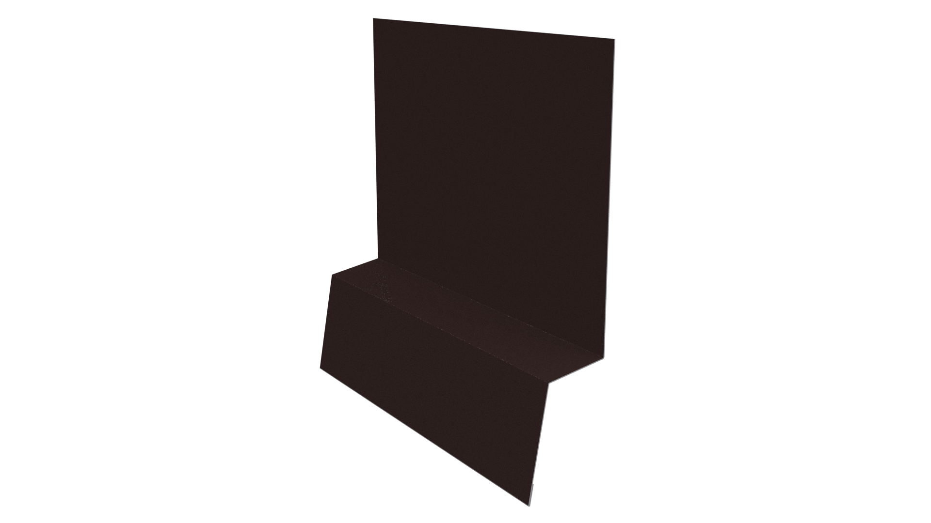 Планка стартовая фальц 135x30x55 мм, 8017 шоколадно-коричневый глянцевый