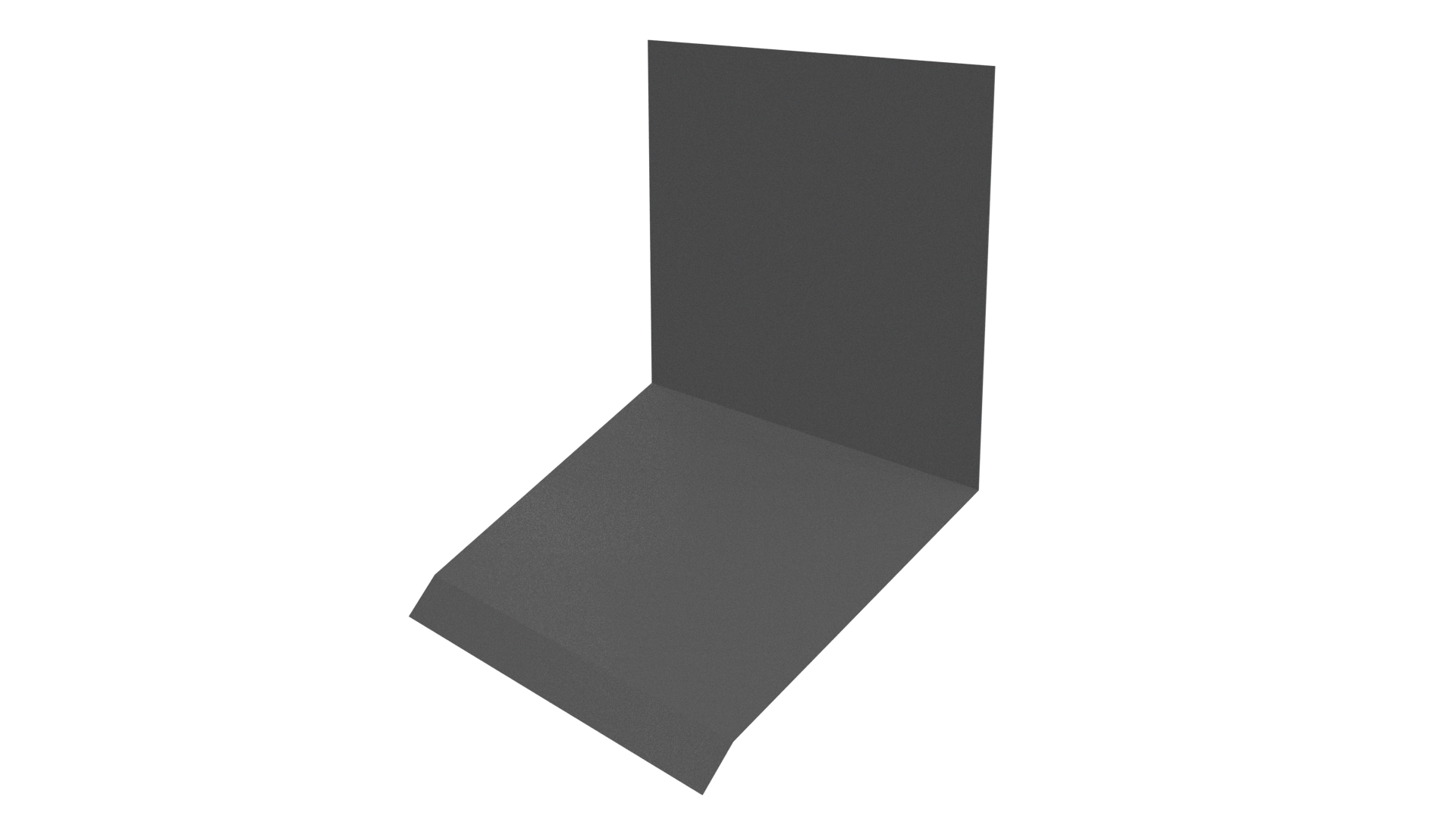 Планка примыкания верхняя к стене фальц 150x130x20 мм, 7037 пыльно-серый глянцевый