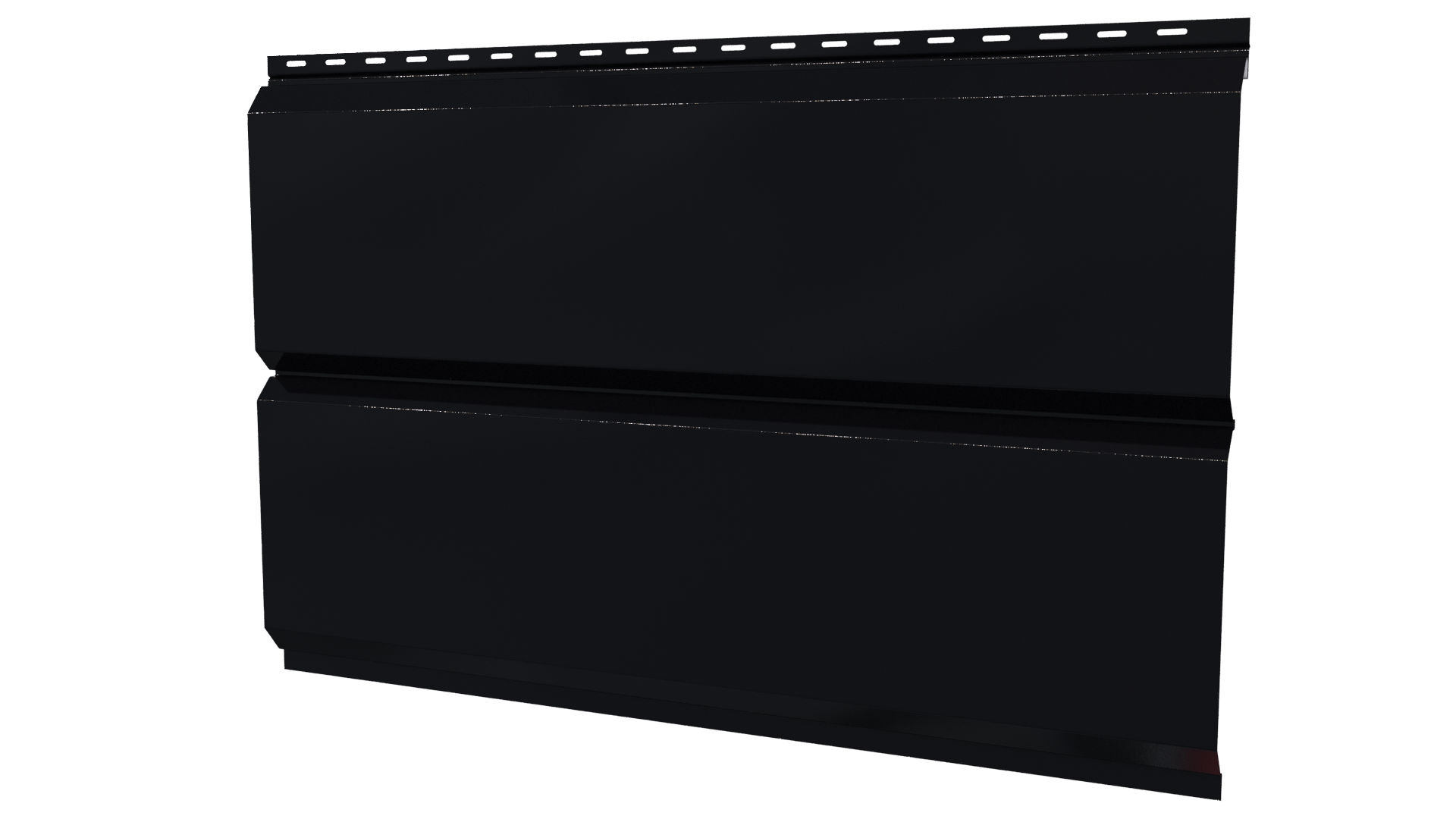 Л-брус 264/240x0,45 мм, 9005 черный янтарь глянцевый
