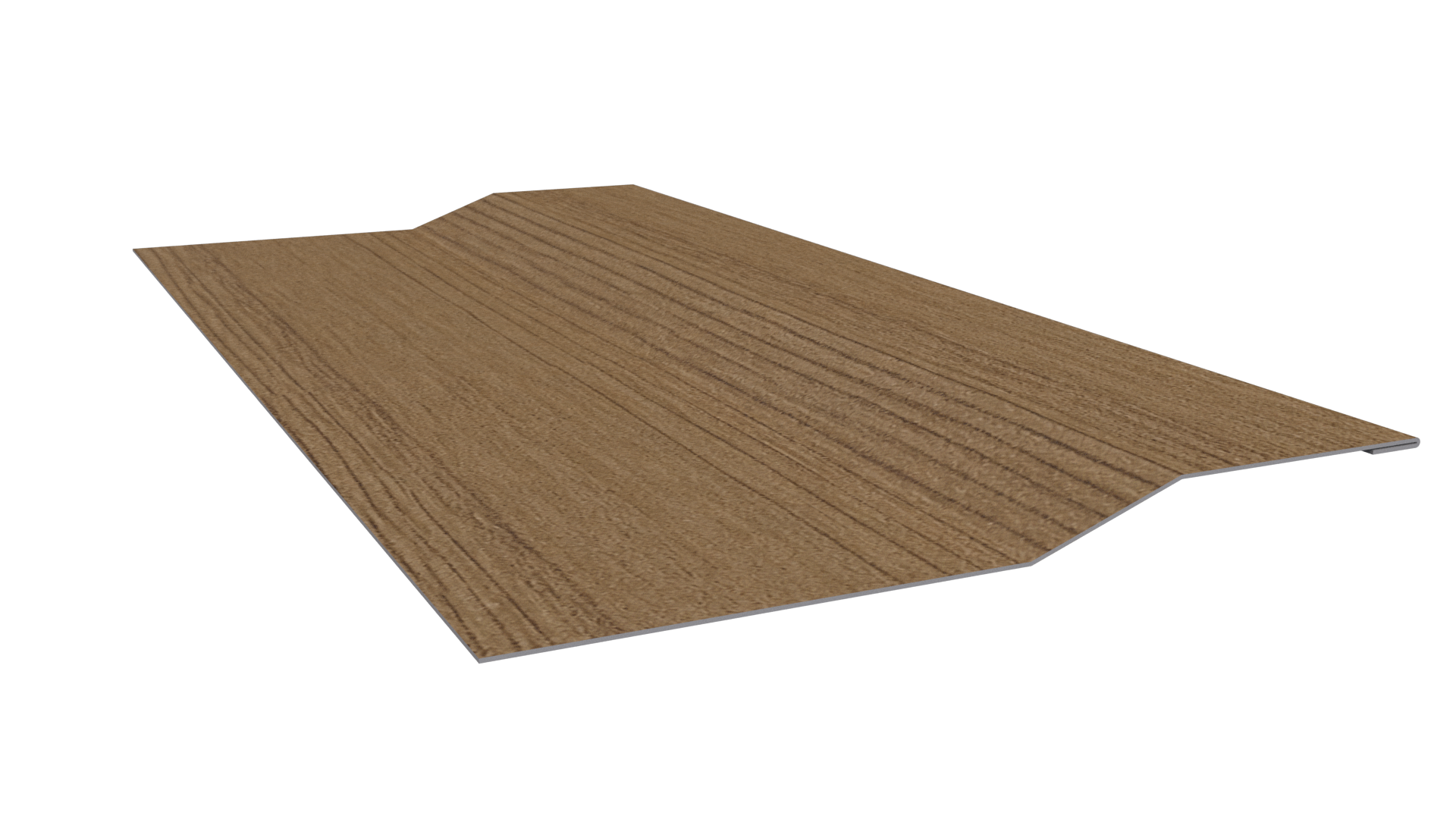 Планка крепёжная фальц 50x17x39 мм, Орех 3D