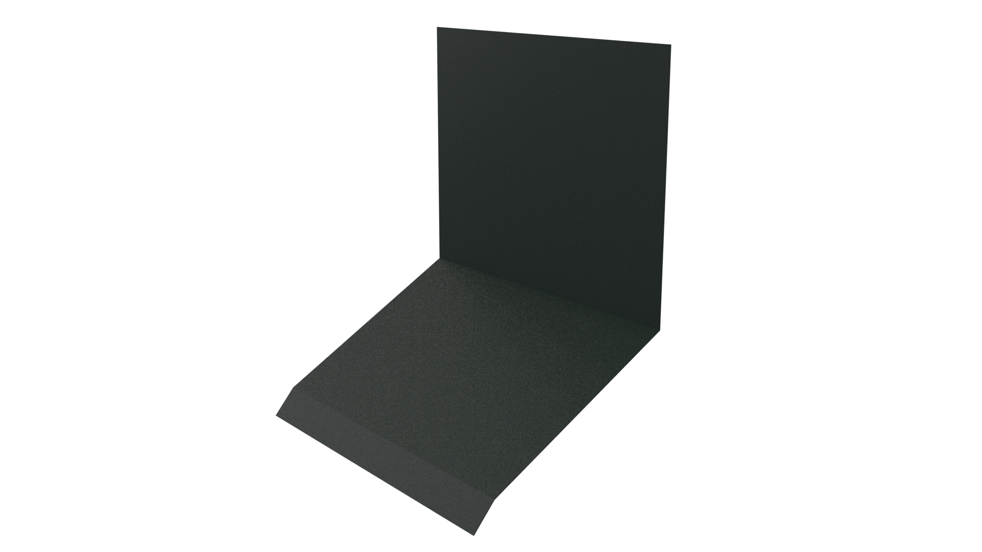 Планка примыкания верхняя к стене фальц 150x130x20 мм, 6009 пихтовый зеленый матовый