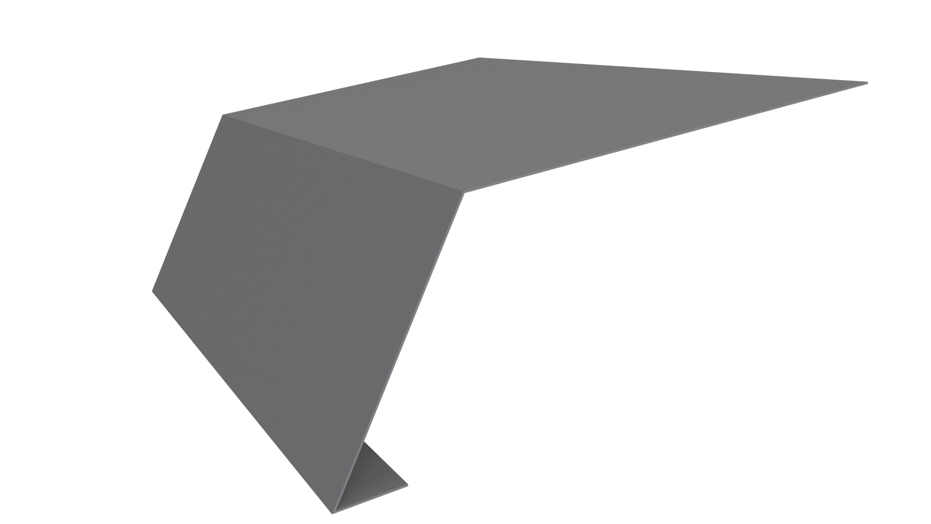 Планка карнизная 100x65x2000 мм, 7004 сигнальный серый глянцевый