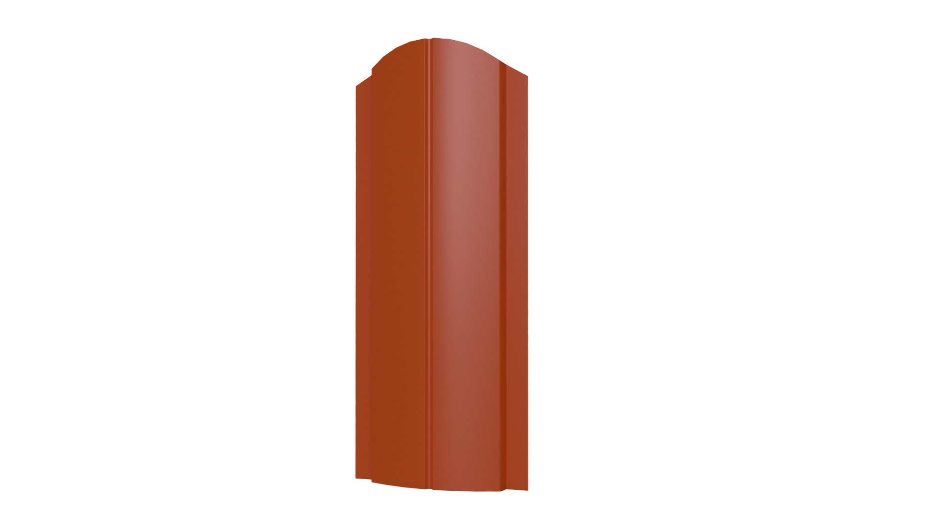 Штакетник Европланка 126x0,5 мм, 2004 оранжевый глянцевый