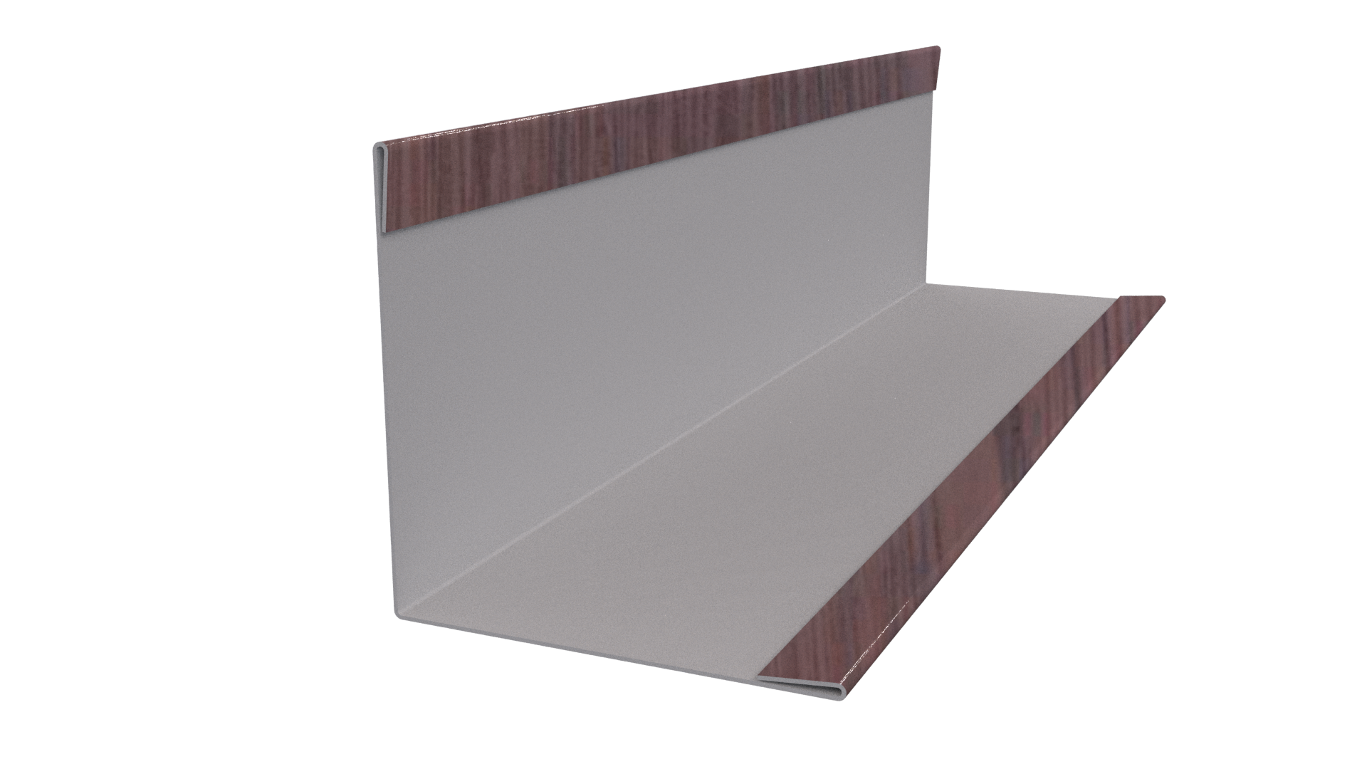 Планка завершающая 10x50x50x10 мм, Античный дуб 3D
