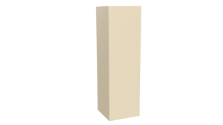 Декоративная накладка угловая 20x60x60x20 мм, 1015 св. слоновая кость глянцевый