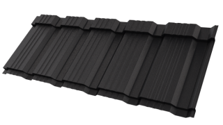 Профиль Пегас 1195/1130x0,45 мм, 9005 черный янтарь матовый