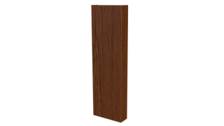 Декоративная накладка 20x60x20 мм, Золотой орех 3D