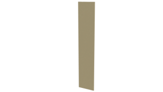 Крепежная планка 10x40x10 мм, 1014 слоновая кость глянцевый